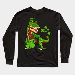 leprechaun T-rex Long Sleeve T-Shirt